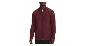 Veste coupe vent under armour perforated windbreaker rouge s