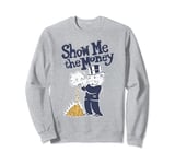 Monopoly Mr. Monopoly Show Me The Money Retro Vintage Logo Sweatshirt