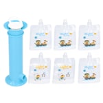 Fruit Puree Filler 7pcs Set Leakage Proof Baby Food Pouch Maker Double Zippper