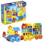 MEGA BLOKS First Builders Toddler Building Blocks Toy Set, ABC Musical Train wit