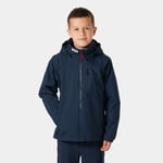 Helly Hansen Juniors' Crew Midlayer Jacket 2.0 Marinblå 176/16