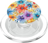 Bouquet de fleurs motif floral avec fleurs sauvages mignonnes PopSockets PopGrip pour MagSafe