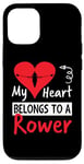 Coque pour iPhone 12/12 Pro Valentines Day Design - My Heart Belongs to a Rower