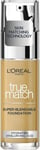 L'Oréal Paris True Match Liquid Foundation with Hyaluronic Acid 30ml and SPF, 