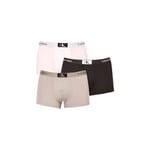 Calvin Klein Boxers Taille Basse Lot de 3 Homme avec Stretch, Multicolore (Black/Authentic Grey/White), L