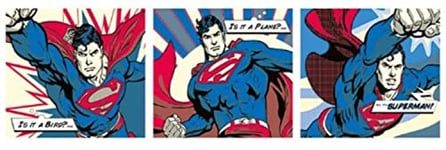 DC Comics Superman (Pop Art Triptych) 53 x 158 cm Poster de Porte