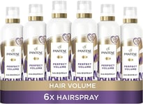 Pantene Pro-V Perfect Volume Hair Spray, With Jojoba Oil, 6x250ml