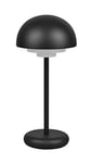 Reality, Lampe de table, Elliot incl. 1 x LED,SMD,2,0 Watt,3000K,180 Lm. Corps: Plastique, noir mat Ø:13,5cm, H:30,0cm Interrupteur tactile 4 niveaux,