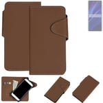 WALLET CASE PHONE CASE FOR Huawei P30 Pro New Edition BROWN BOOKSTLYE PROTECTIVE