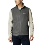 Columbia Men's Steens Mountain Vest Fleece, Grill/Black, XL