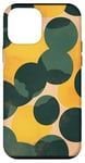 Coque pour iPhone 12 mini Bois de canard en peau de grenouille à pois jaunes