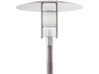 DeKanon parkarmatur f/Ø60mm stolpe. E27. f/Retrofit LED. varmförzinkad. klass II dubbelisolerad m/3,5M kabel PROFESSIONAL