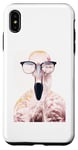 Coque pour iPhone XS Max Lunettes de soleil Flamingo Bird Cool Birdwatcher Birdwatcher Birding Gift