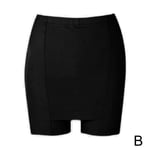 Sommar Safety Shorts Enfärgad Dammode Seamless Underwea black XL