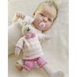 Mrs. Bunny by DROPS Design - Baby Bamse Strikkeoppskrift - 30 cm