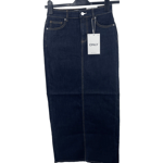 Only Walo Slit Denim Maxi Skirt, Mid Waist, Size S, Dark Blue