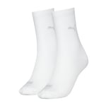 Puma Strømper 2P Women Logo Crew Socks Hvit Str 39/42 Dame