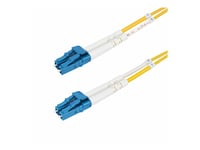 Startech.Com 7M (22.9Ft) Lc To Lc (Upc) Os2 Single Mode Duplex Fiber Optic Cable, 9/125Μm, Laser Optimized, 10G, Bend Insensitive, Low Insertion Loss - Lszh Fiber Patch Cord (Smdos2lclc7m) - Koblingskabel - Lc/Upc-Enkeltmodus (Hann) Til Lc/Upc-Enkel