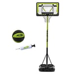 NERF Youth Mini Basketball Hoop - Proshot Indoor + Outdoor Portable Kids Basketball Hoop - Adjustable Height 6.6' to 7.5' - Mini Driveway Hoop - 30" Backboard