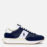 Polo Ralph Lauren Train 89 Suede, Mesh and Faux Leather Trainers - UK 10