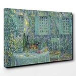 Big Box Art Henri Le Sidaner Al Fresco Canvas Wall Art Print Ready to Hang Picture, 30 x 20 Inch (76 x 50 cm), Multi-Coloured