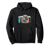 Colorful Lens Camera Photography Take a Picture Snap a Photo Pullover Hoodie