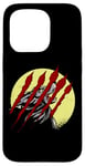 iPhone 15 Pro Werewolf Full Moon Horror Movie Scratches Howling Wolf Case