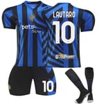 Inter Milan Hemmafotbollströja för barn 2024-2025 Nr 10 Lautaro- Perfekt 20