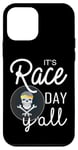 Coque pour iPhone 12 mini Citation It's Race Day Yall Car Racing Dirt Road Track Racing