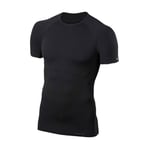 Falke Warm Short Sleeve Shirt Tight Homme Noir