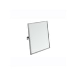 Miroir de salle de bain PMR normes handicapé Gamme PRO SANINDUSA inclinaison réglable New WC Care 60x65 cadre inox brossé