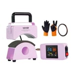 VEVOR Machine de Sublimation pour Casquettes, Violet, 15 x 8 cm