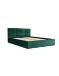 Lit coffre 180x200 coloris vert - Collection MANHATTAN