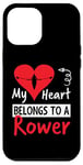 Coque pour iPhone 12 Pro Max Valentines Day Design - My Heart Belongs to a Rower