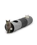 lionto Tunnel pour Chat Jeu pour Chat Tunnel pour Animaux de Compagnie Tunnel de Jeu avec Balle pour Chats, 30x130 cm