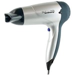 Paul Anthony Eco-Dry 1600w Hair Dryer / 3 Heat/Speed Settings/Concentrator Nozzle/Safety Cut-Off/DC Motor - Silver - H1316