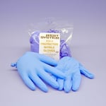 West System Latexhandskar / engångshandskar 832-5 Disposable Gloves, One-Size, blå, 5-pack