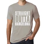 Homme Tee-Shirt Tout Droit Sorti De Barcelone - Straight Outta Barcelona - T-Shirt Graphique Éco-Responsable Vintage Cadeau Nouveauté