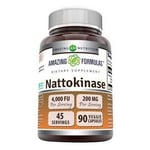 Amazing Formulas Nattokinase 100 mg 90 VegCaps By Amazing Nutrition