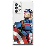 ERT GROUP Coque de téléphone Portable pour Samsung A33 5G Original et sous Licence Officielle Marvel Motif Captain America 011 Parfaitement adapté à la Forme du téléphone Portable, partiel imprimé