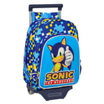 Koulureppu pyörillä Safta Sonic Speed, sininen