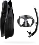 Mask, Snorkel and Fins, Cressi Pro Star Set, Fins, Mask, Snorkel and Bag, Scuba