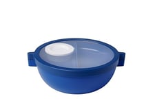 Mepal - Boîte à bento Vita - Boîte à repas avec compartiments - Plateau supplémentaire avec couvercle, plateau à vinaigrette et plateau - Bento lunch box - Boîte à salade - Vivid blue