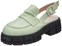 L37 HANDMADE SHOES Women's More Than This Sandal, Green, 10 UK