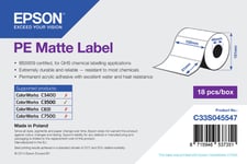 EPSON PE - Pregeskårne matte etiketter - 102 x 51 mm - 535 etikett(er) ( 1 rull(er) x 535 ) - for TM C3500