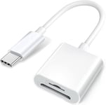 Apple Lecteur De Caméra Usb C Vers Carte Sd Pour Iphone 15/15 Plus/15 Pro/15 Pro Max, Macbook Pro M1 Air, Ipad Pro/Air, Imac, Surface, Galaxy S24 (Blanc-2)