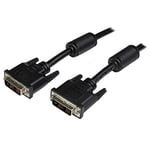 StarTech.com 2m DVI-D Single Link Cable - M/M DVI-D Monitor Cable - DVI-D 1920x1200 Cable - Video Monitor Cable M/M - Black 2 meter (DVIDSMM2M)