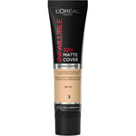 L'Oréal Paris Infaillible 32H Matte Cover Foundation Natural Rose - 30 ml