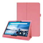 Lenovo Tab M10 litchi tekstuuri nahkakotelo - Pinkki