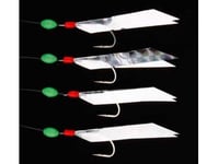 R.T. Rig8 Flasher Rig Silver Reflector 4 #2 Hooks